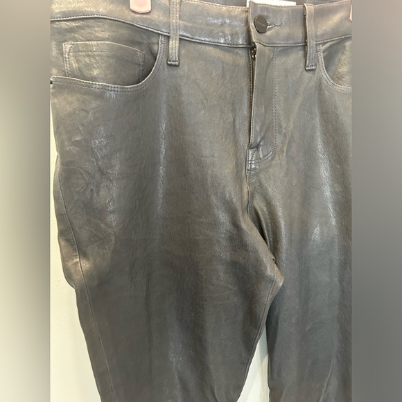 Frame Le Skinny de Jeanne Mid-Rise Leather Pants - Picture 5 of 9